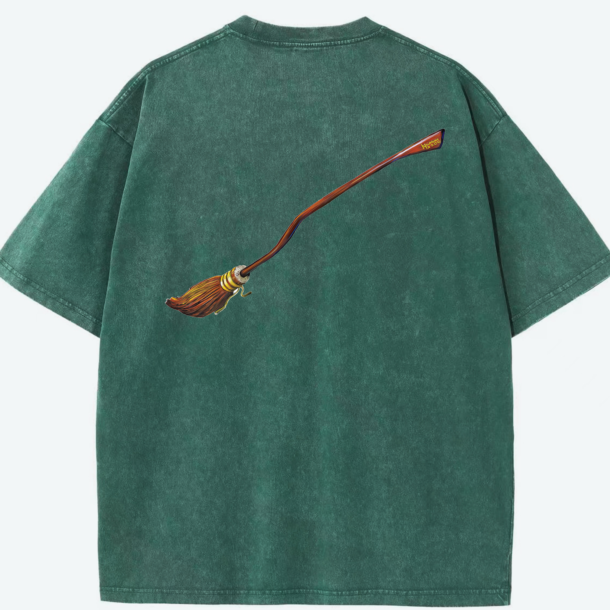 （画像用） Harry Potter ハリー・ポッターシリーズ 綿100% ヴィンテージ風 半袖Tシャツ（背面プリント）